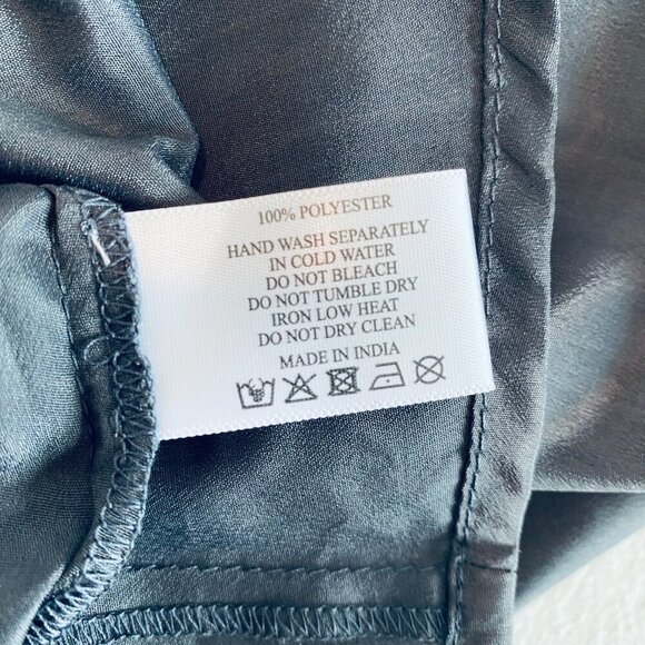 NWT America & Beyond grey giraffe tank camisole Womens Small beaded embroidered - Picture 9 of 9